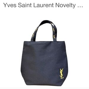 Elegant Black Tote Bag with Gold Accents